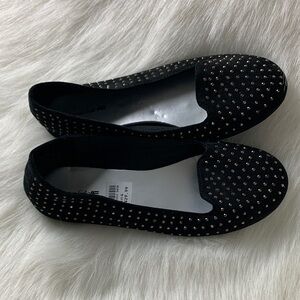 American Eagle by Payless Black Studded Kids Loafers